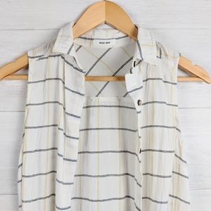 long button down tank